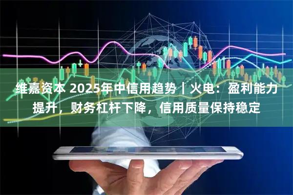 维嘉资本 2025年中信用趋势｜火电：盈利能力提升，财务杠杆下降，信用质量保持稳定